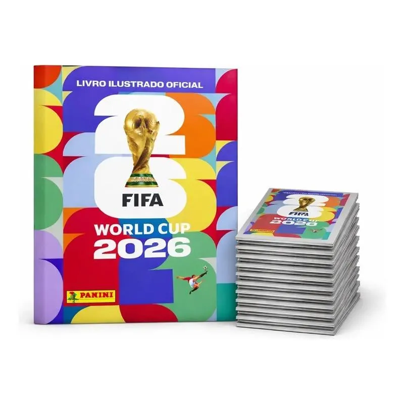 Imagem da campanha Rifa terceirão - álbum da copa (capa dura) + 100 pacotes  figurinhas