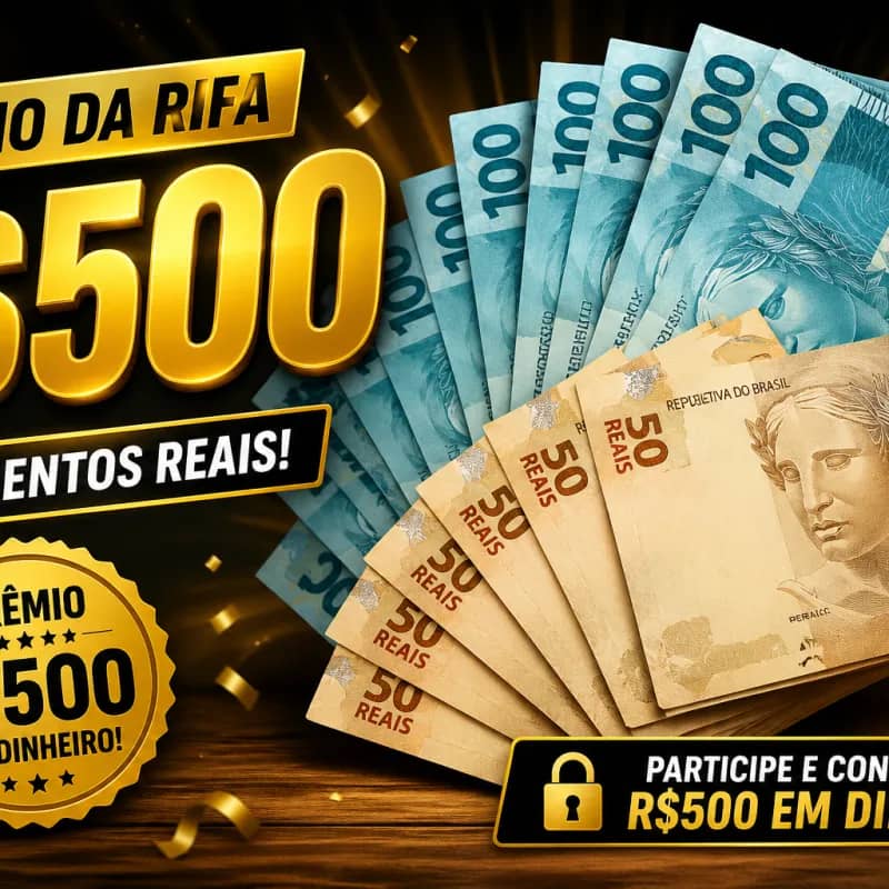 Imagem da campanha Ação 500 no pix + dois prêmios em 2º e 3º