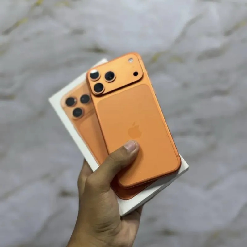 Imagem da campanha iPhone 17 pro max 256gb laranja