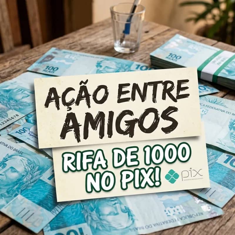 Imagem da campanha Rifinha de 1000,00 no pix!