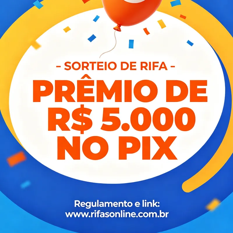 Imagem da campanha N prêmio de 5 mil no pix