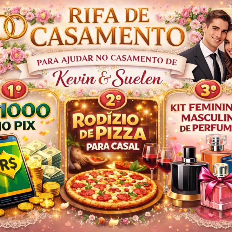 Imagem da campanha AJUDA PARA O CASAMENTO KEVIN E SUELEN