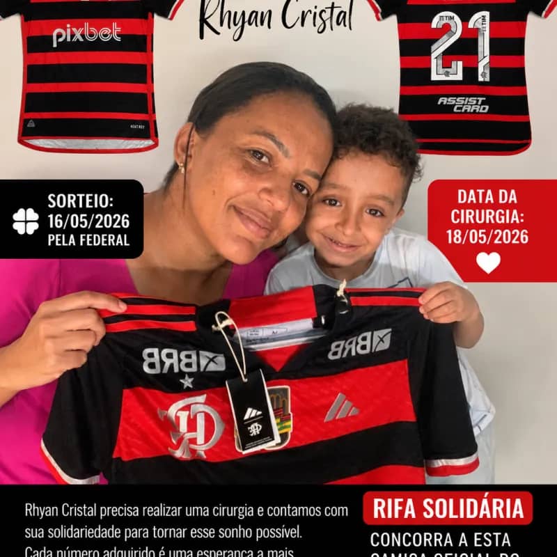 Imagem da campanha Ação em prol da 8ª cirurgia de Rhyan Cristal