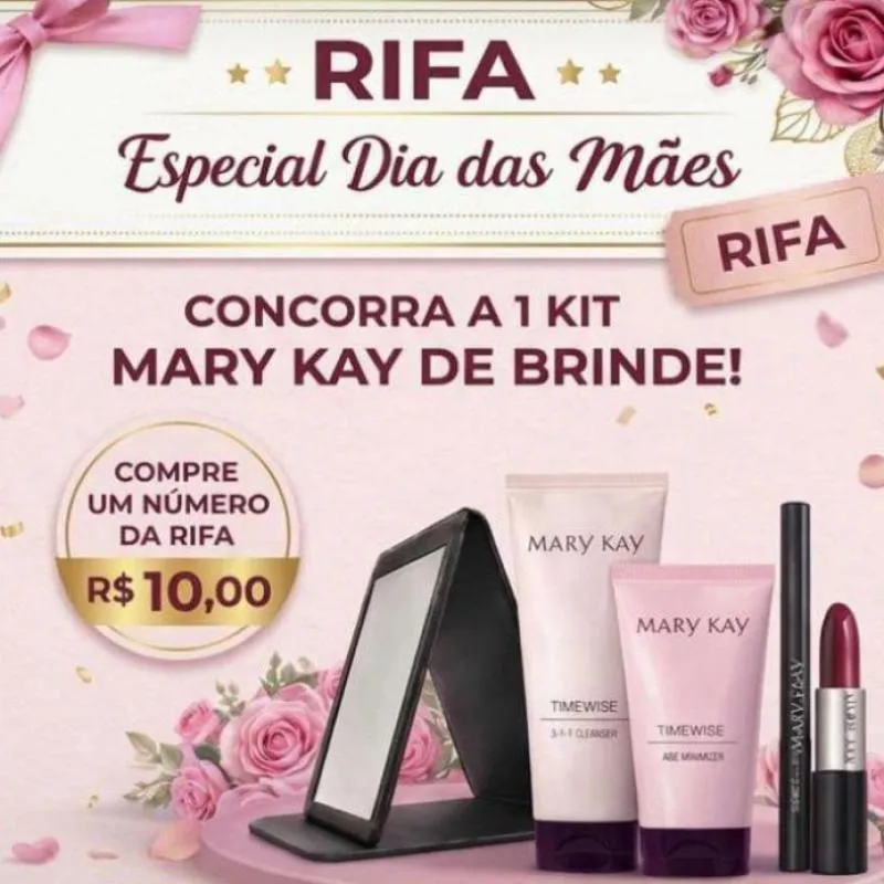 Imagem da campanha Rifa Dia das Mães Mary Kay