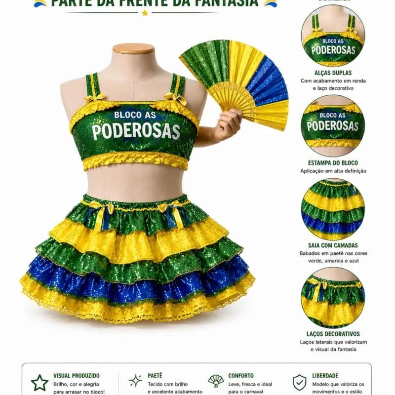 Imagem da campanha TRifa Bloco as Poderosas