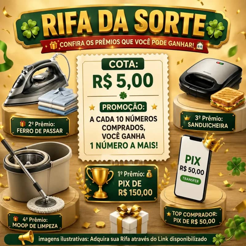 Imagem da campanha Rifa da Sorte