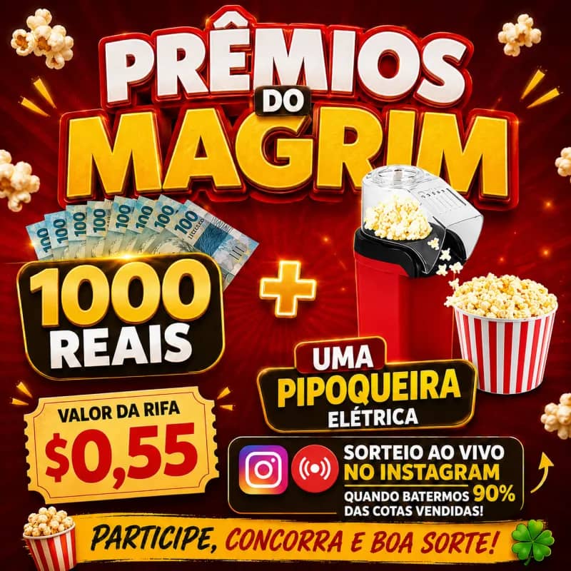 Imagem da campanha PRÊMIOS DO MAGRIM