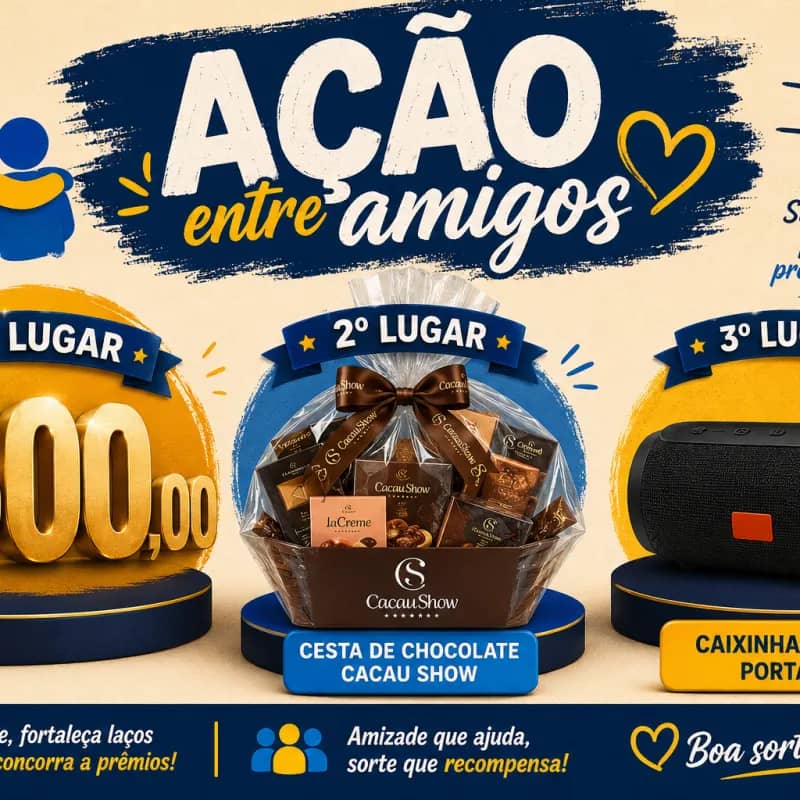 Imagem da campanha Açao entre amigos