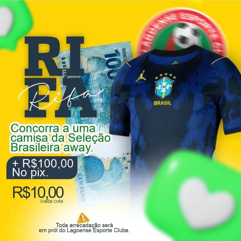Imagem da campanha Ajude o Lagoense e Concorra!