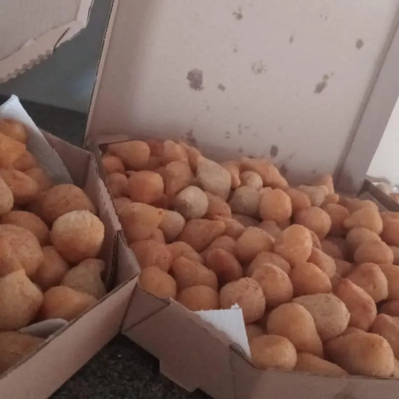 Imagem da campanha Rifa-se 1 cento de salgados