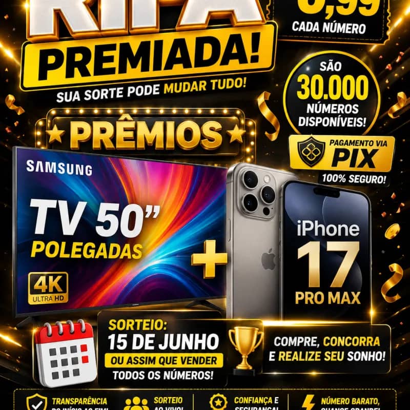 Imagem da campanha Rifa Premiada