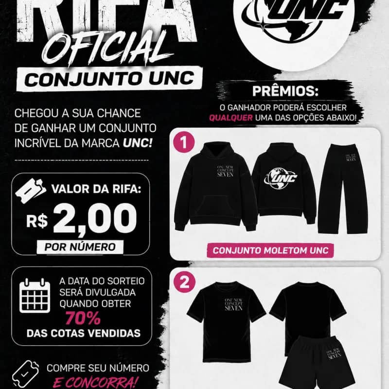 Imagem da campanha 🎉 RIFA OFICIAL – CONJUNTO UNC 🎉