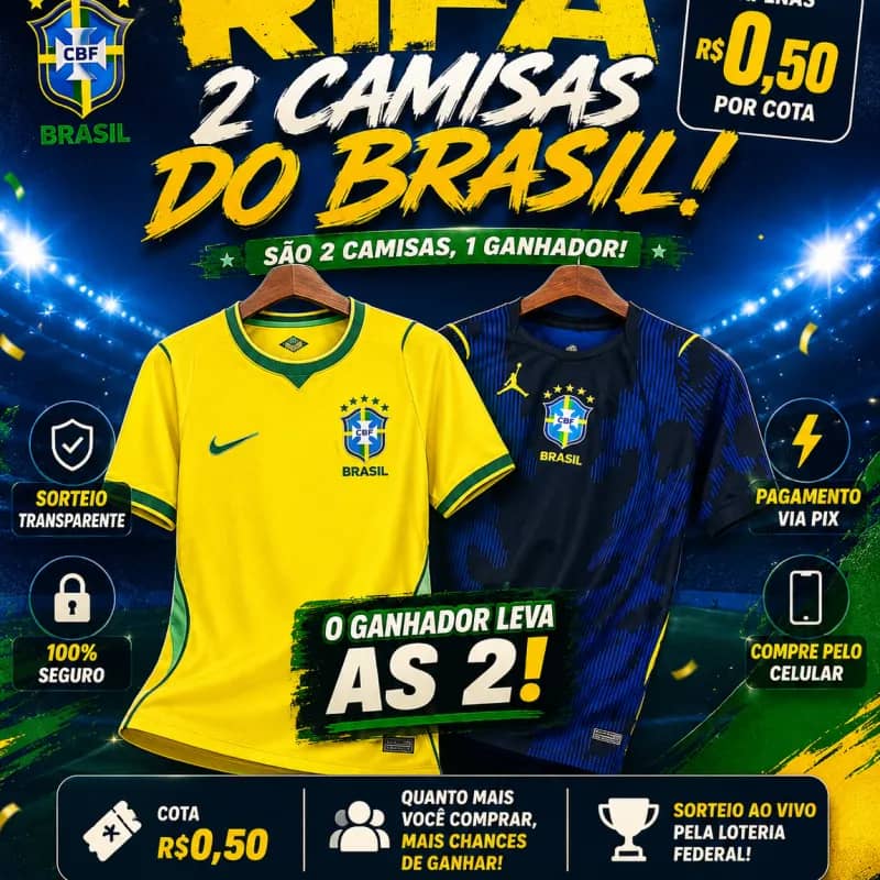 Imagem da campanha 2 Camisas do Brasil