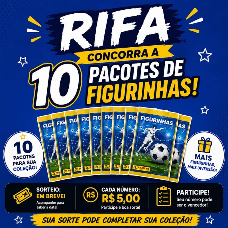 Imagem da campanha 10 Pacotes de Figurinhas