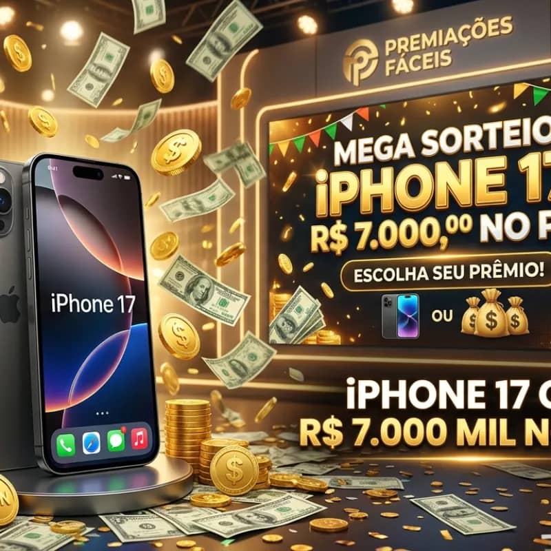 Imagem da campanha iPhone premiado
