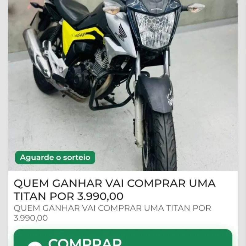 Imagem da campanha Titan 160 por 3.990