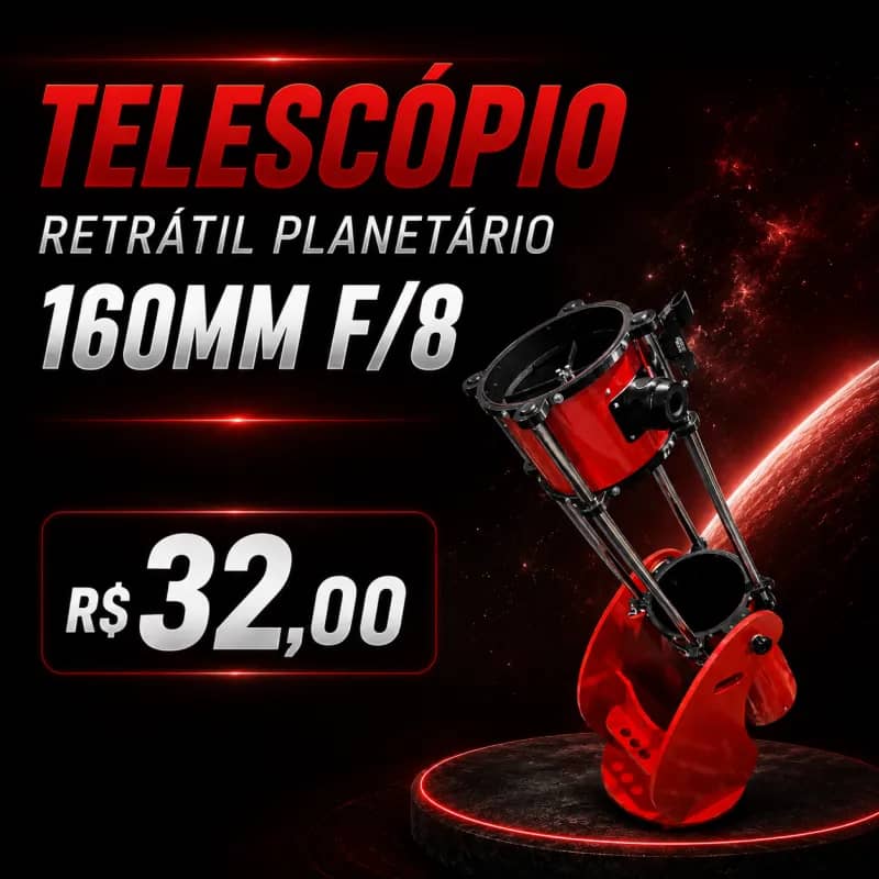 Imagem da campanha Telescópio Matão de 160mm F/8 Retrátil Planetário