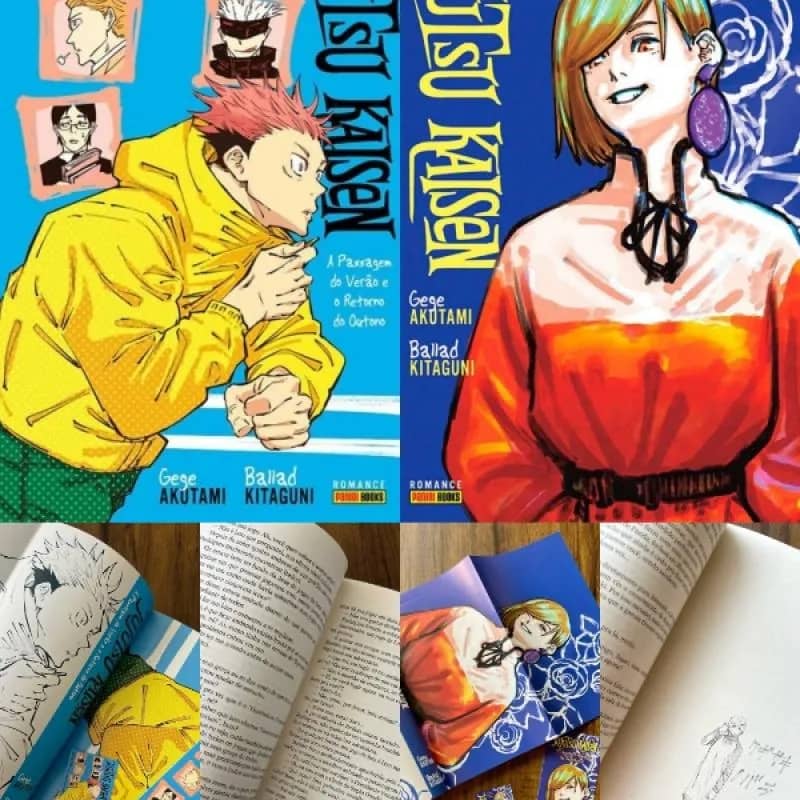 Imagem da campanha Rifa das Light Novels de Jujutsu Kaisen