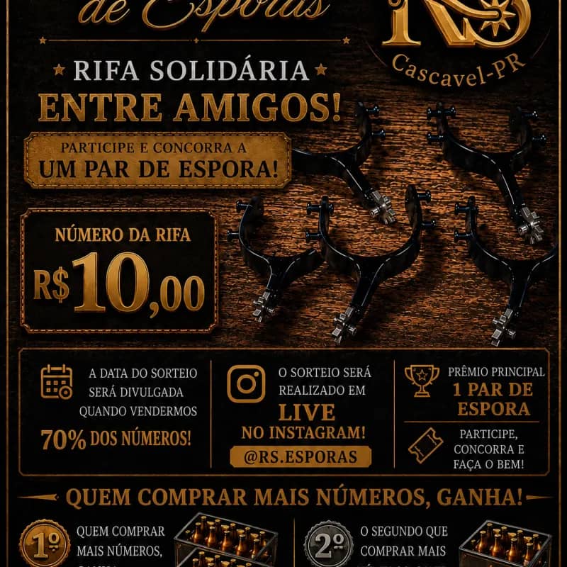 Imagem da campanha Rifa solidária entre amigos
