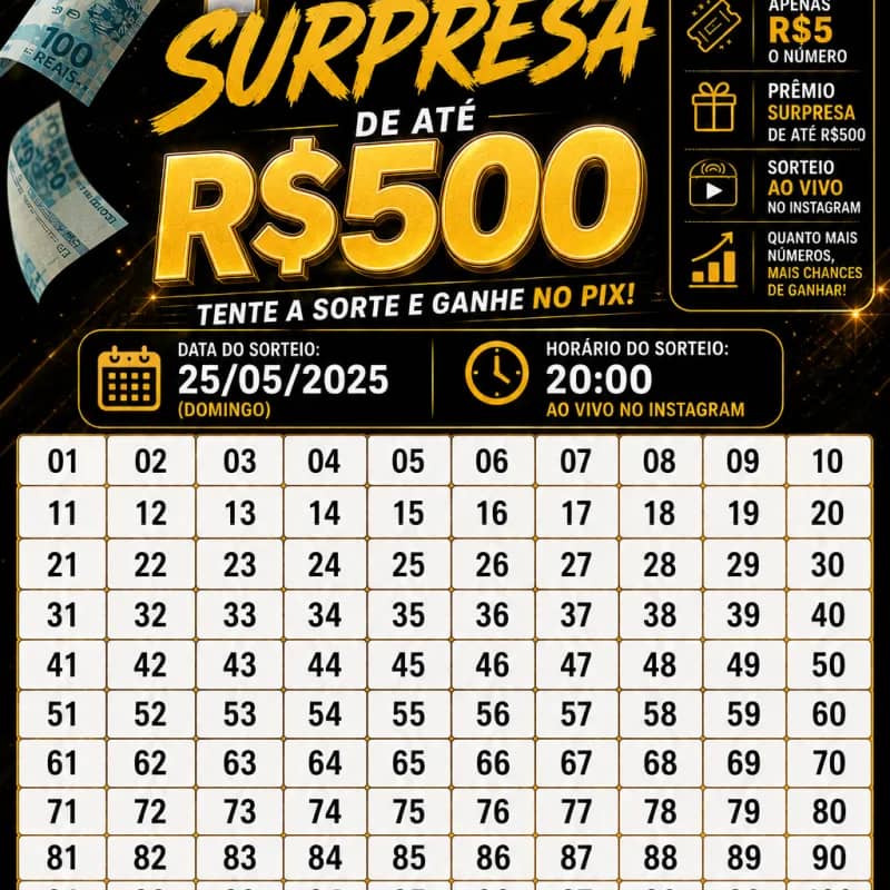 Imagem da campanha Pix premiado