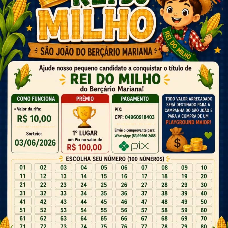 Imagem da campanha Rei do milho