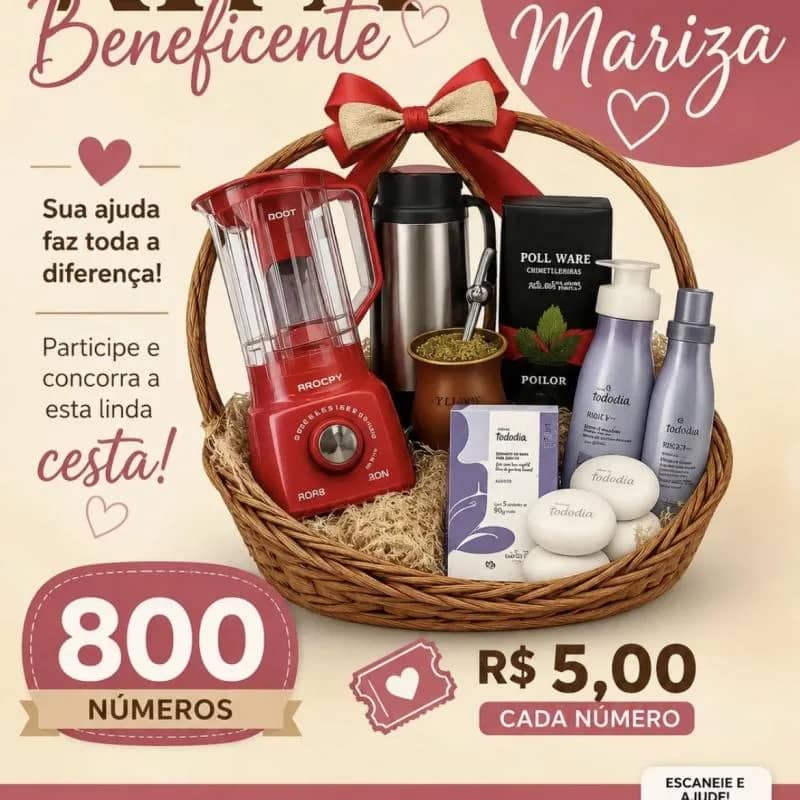 Imagem da campanha Rifa beneficente