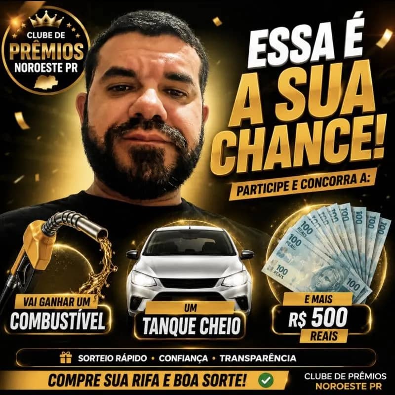 Imagem da campanha 500 reais + tanque cheio