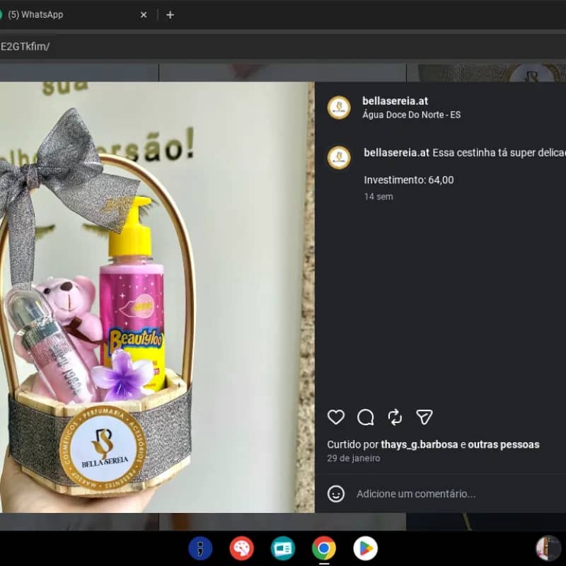 Imagem da campanha rifa da terceira série