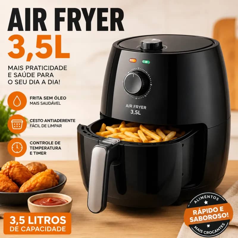 Imagem da campanha 🍟 Rifa Air Fryer 3,5L