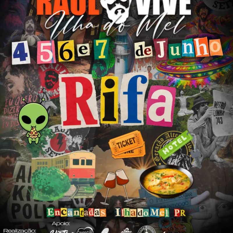 Imagem da campanha RAUL VIVE ILHA DO MEL
