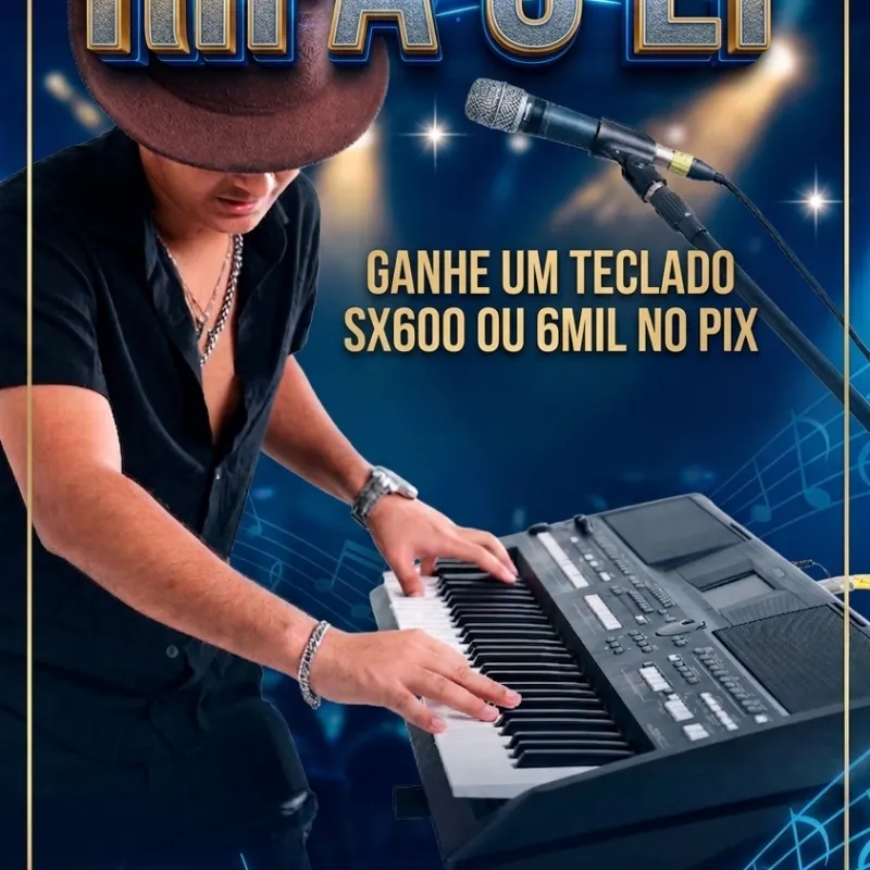 Imagem da campanha Teclado SX600 ou 6.000 no bolso🤯🎹