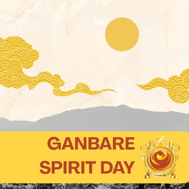 Imagem da campanha GANBARE SPIRIT DAY