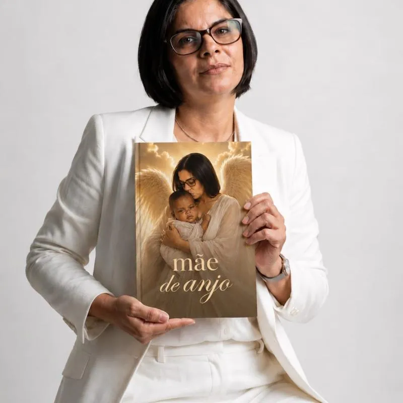 Imagem da campanha @Em prol do lançamento do livro Mãe de anjo
