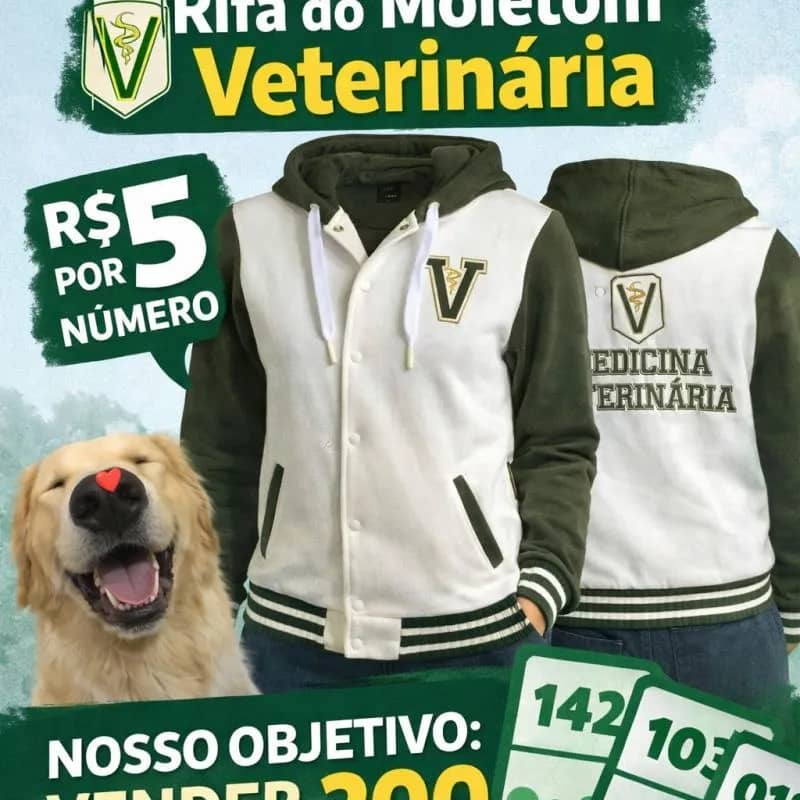 Imagem da campanha Moletom da Veterinária