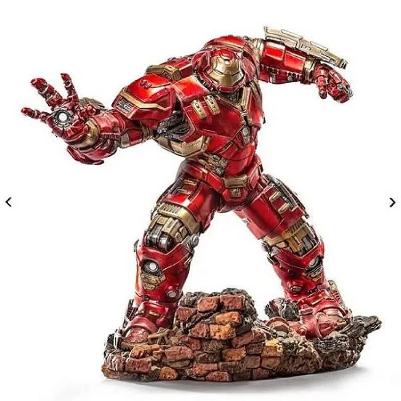 Imagem da campanha HulkBuster Iron Studios na caixa
