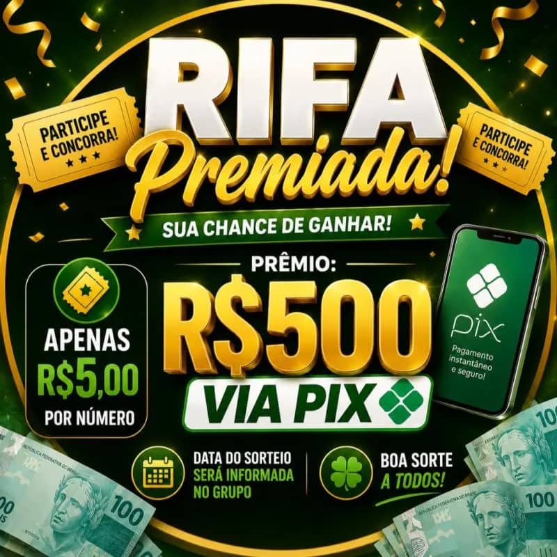 Imagem da campanha PIX PREMIADO - 500,00