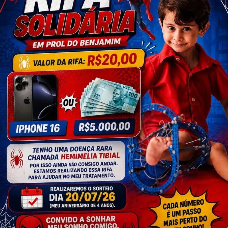 Imagem da campanha Caminhando com Benja