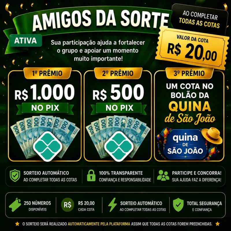 Imagem da campanha Campanha  "Amigos da Sorte", Restruturação de Caixa