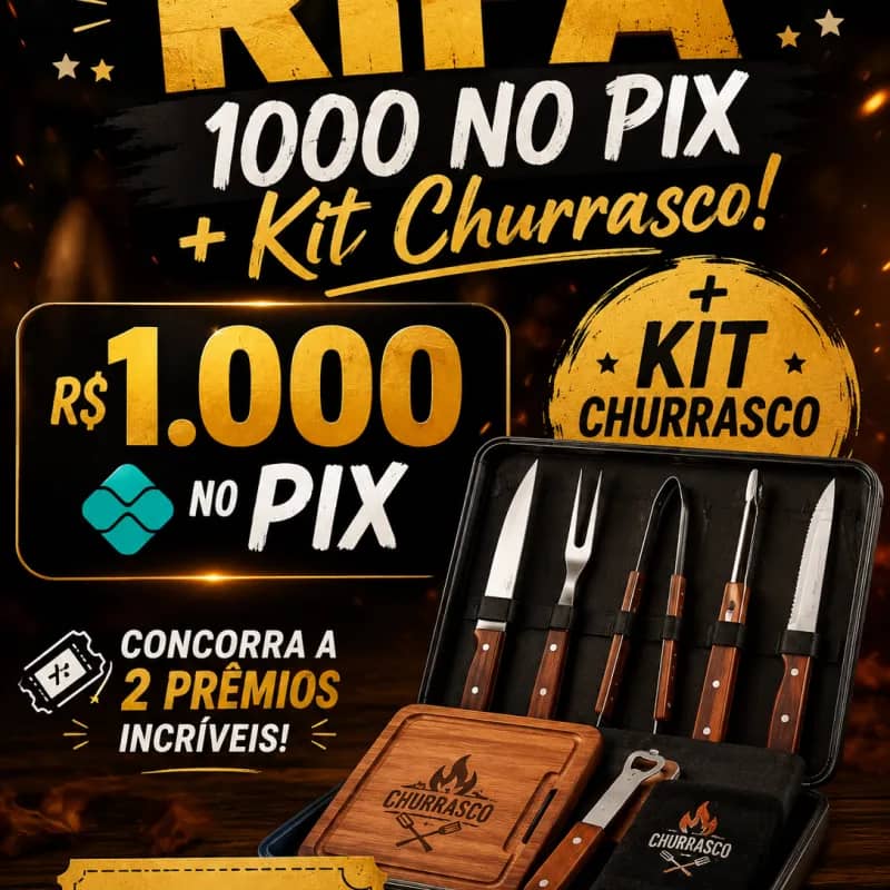 Imagem da campanha Rifa 1.000 no pix+ Kit Churrasco