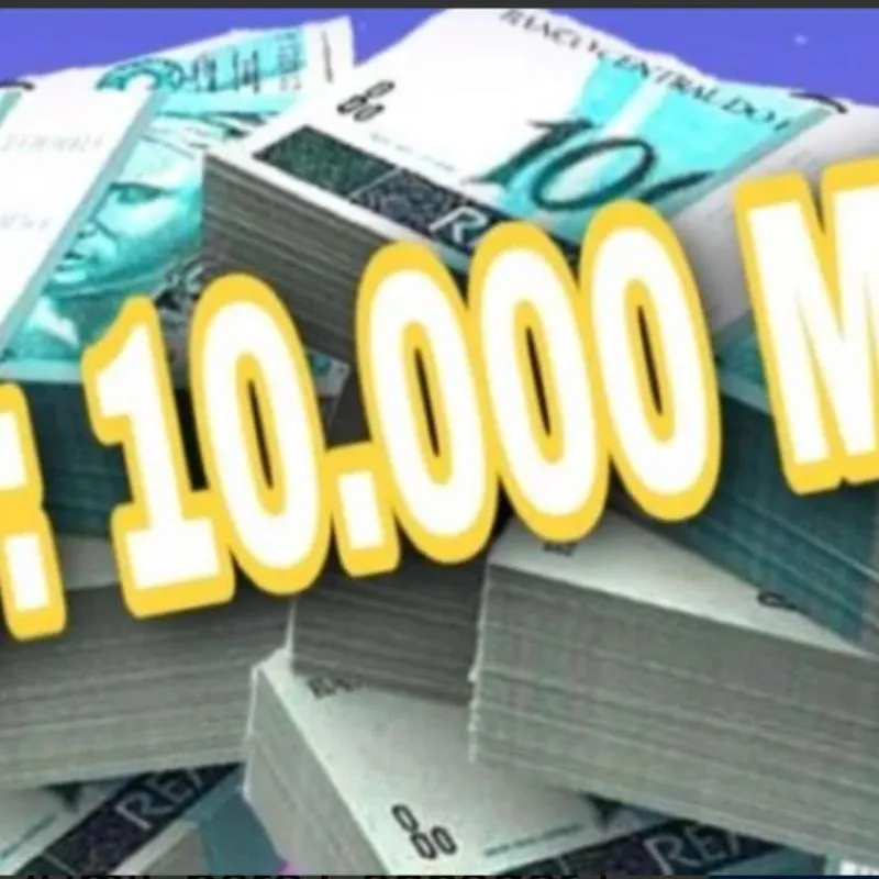 Imagem da campanha 10.000 reais em pix ou dinheiro