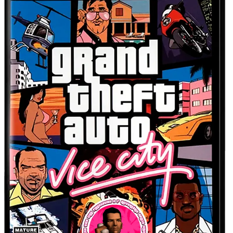 Imagem da campanha Grand Theft Auto Vice City PS2 1º Aniversário