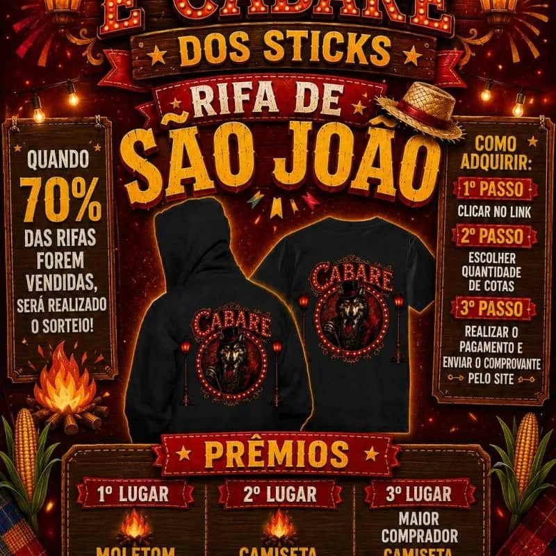 Imagem da campanha Rifa de São João ou R$ 100 no pix💸