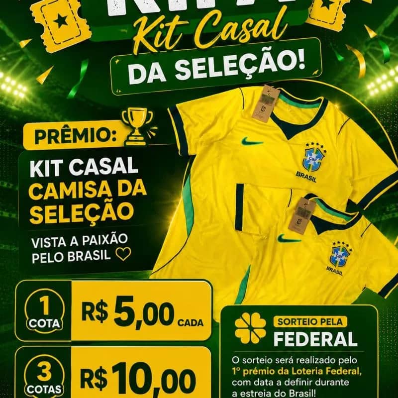 Imagem da campanha Rifa Kit Casal do Hexa