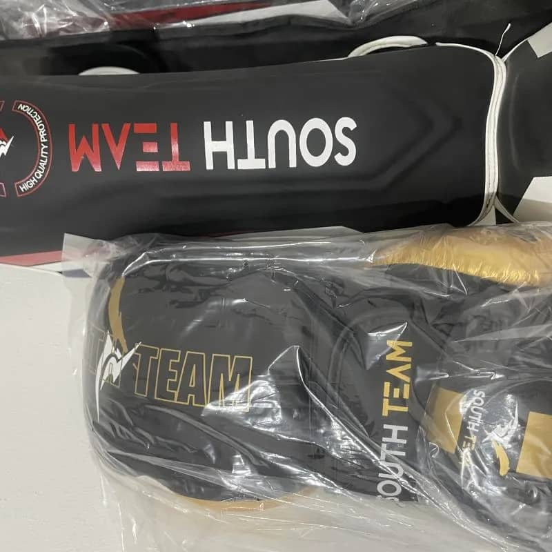 Imagem da campanha Kit completo luva e caneleira Muay Thai