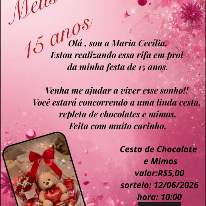 Imagem da campanha Meus 15 anos