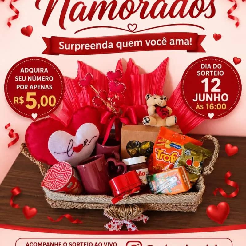 Imagem da campanha SORTEIO CESTA DOS NAMORADOS