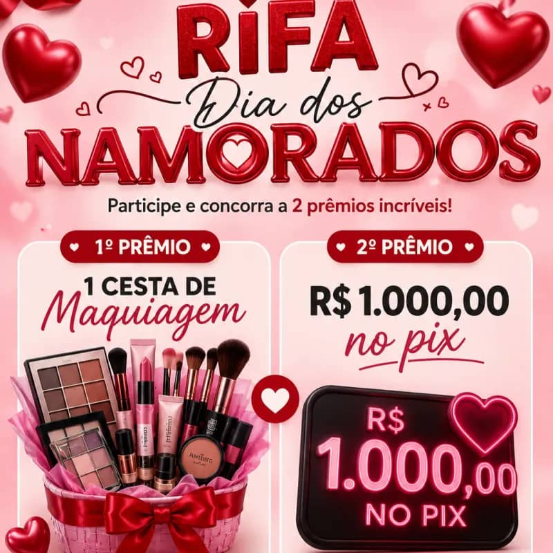 Imagem da campanha Rifa dia dos namorados