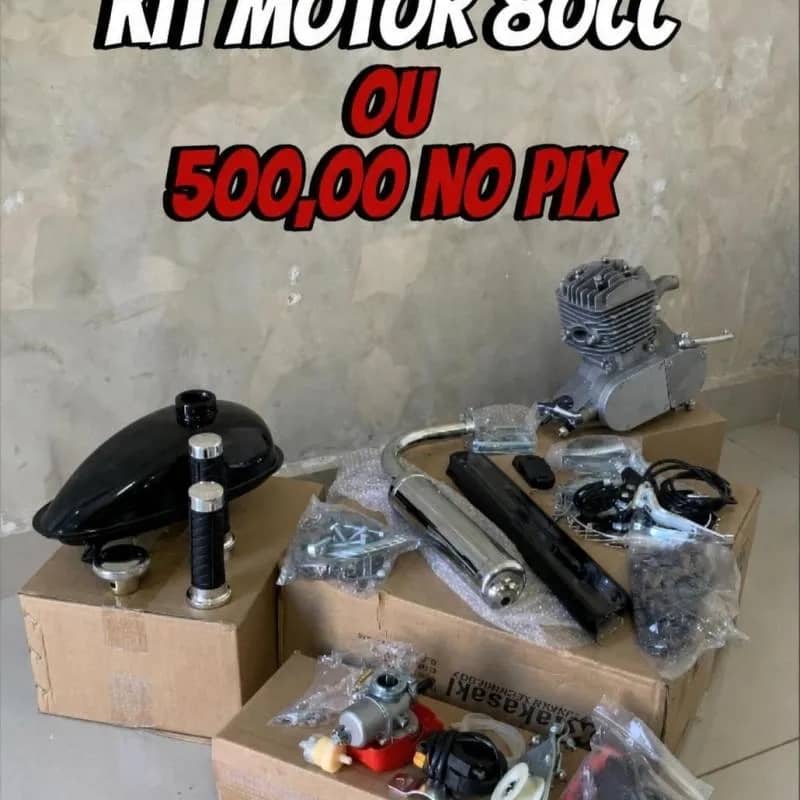 Imagem da campanha KIT MOTOR MOTORIZADA 80CC OU R$ 500,00 NO PIX
