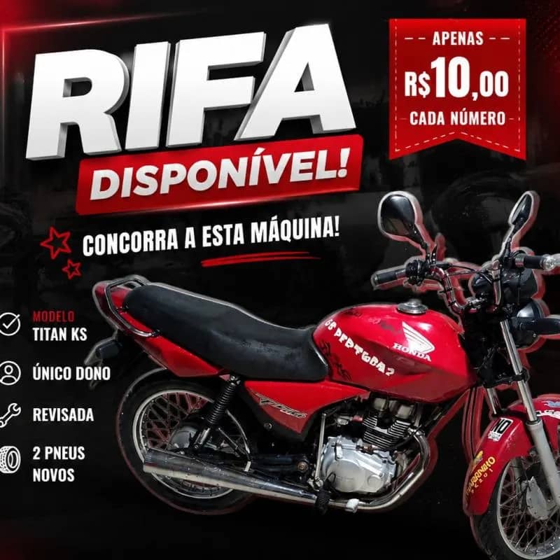 Imagem da campanha Rifa Moto Titan Ks - único dono
