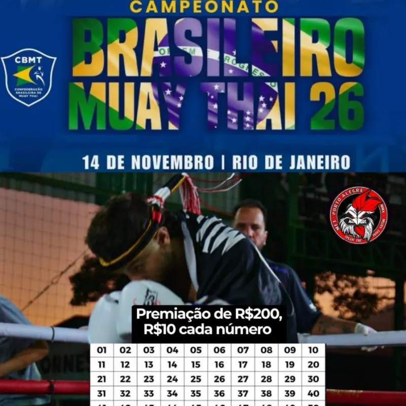 Imagem da campanha Campeonato Brasileiro de Muay Thai